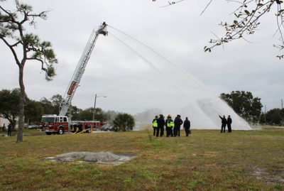 Melbourne Fire Department gets new aerial ladder truck