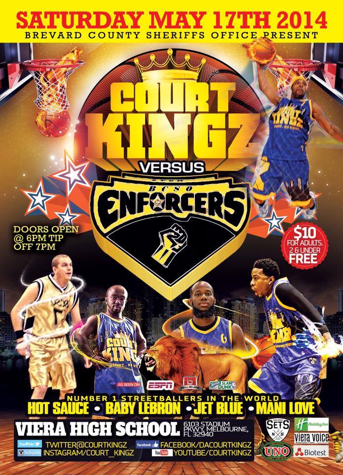 Brevard Sheriffs Officers take on Court Kingz May 17th